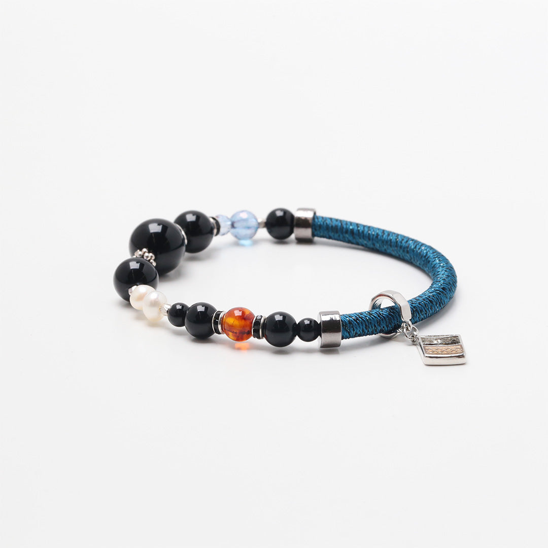 文豪ストレイドッグス　アナヒータストーンズ　ワインドコードブレスレット 文豪ストレイドッグス』ワインドコードブレスレット - 太宰治（黒の