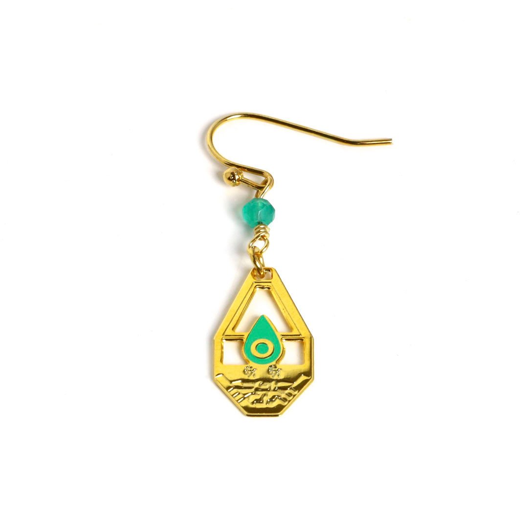 デジモンアドベンチャー』天然石ピアス/イヤリング(片耳用)- 太刀川